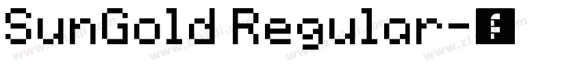 SunGold Regular字体转换